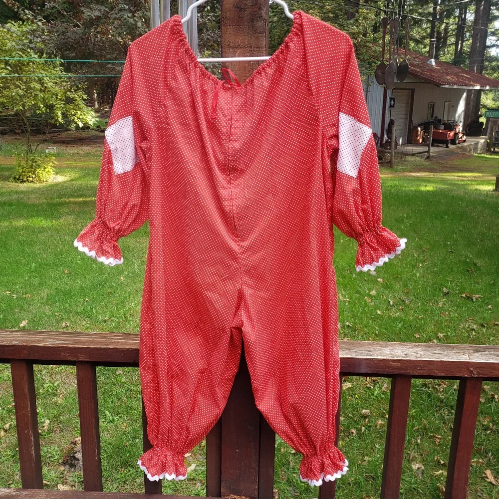 VINTAGE Kids Homemade Clown / Wacky Halloween Costume (3 Piece)